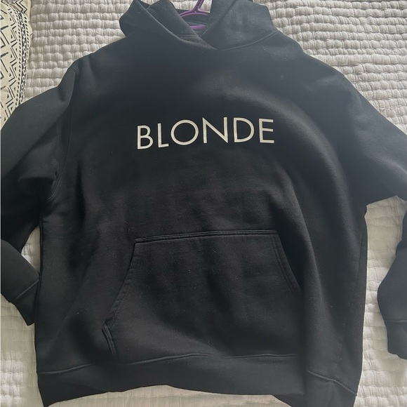 XL Bruenette the label “BLONDE” hoodie - Picture 3 of 3